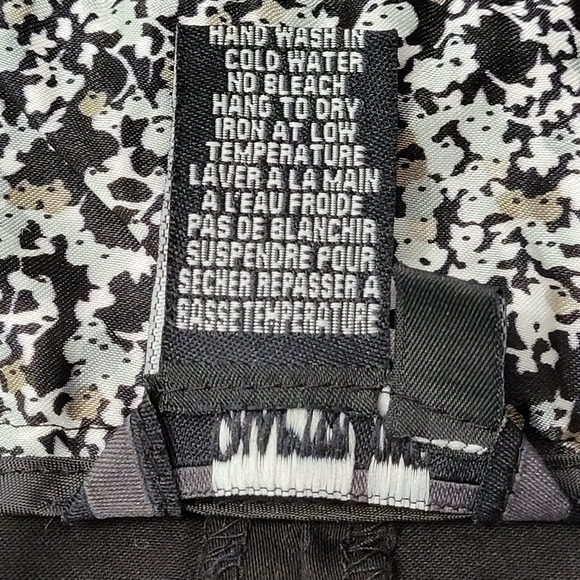 Black Pencil A-Line Cotton Blend Midi Career Skirt - Picture 8 of 8